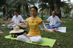 Falun Dafa the fifth exercise, meditation